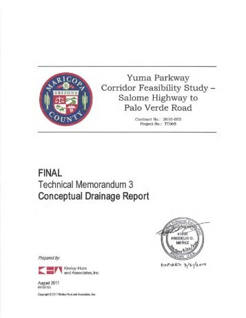 Conceptual Drainage Report - Maricopa County Department of ...