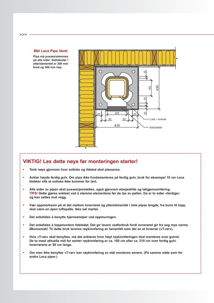 Leca Pipe Dimensjoner