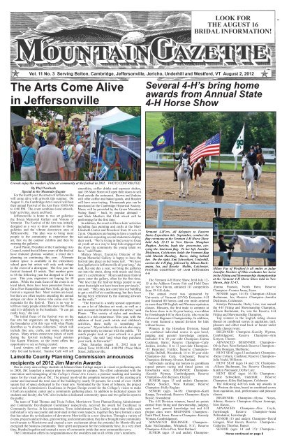 The Arts Come Alive in Jeffersonville - Mountain Gazette