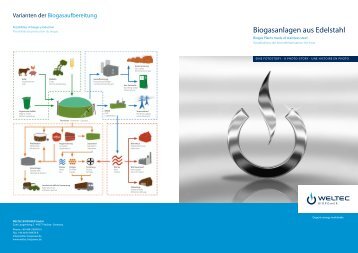 Biogasanlagen aus Edelstahl - WELTEC BIOPOWER GmbH