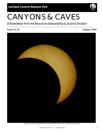 CANYONS & CAVES - National Park Service