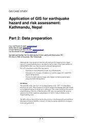 Application of GIS for earthquake hazard and risk assessment ...