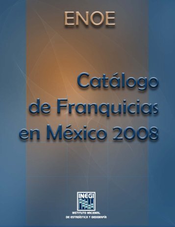 ENOE. Catálogo de Franquicias en México - Inegi