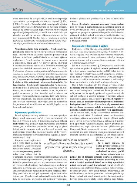 Bulletin advokacie - Česká advokátní komora