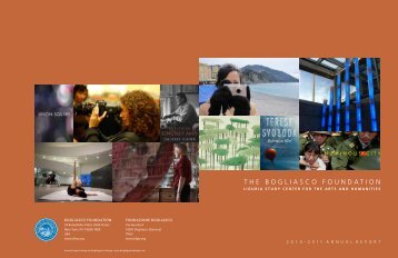 2010-2011 Annual Report - The Bogliasco Foundation