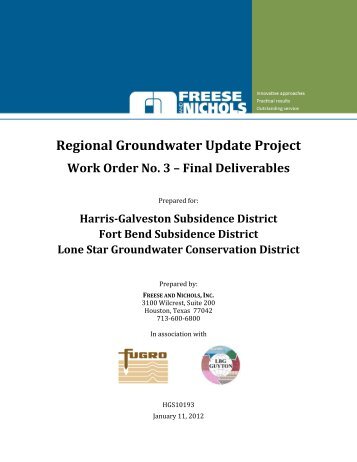Regional Groundwater Update Project - Freese and Nichols Inc