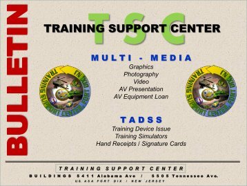 training support center bulletin - Fort Dix