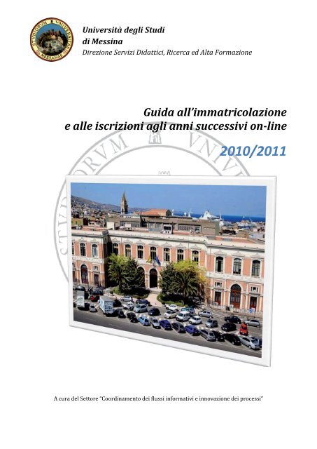 Guida all'immatricolazione on-line - Università degli Studi di Messina