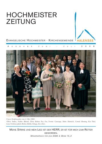 hochmeister zeitung - Evangelische Hochmeister-Kirchengemeinde