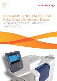 ApeosPort-IV C7780 / C6680 / C5580 Digital Colour ... - Fuji Xerox