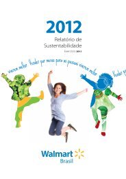 Relatório de Sustentabilidade 2012 - Walmart