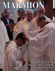 Abbot Gerald Benkert's final “laying on of hands” - Marmion Academy