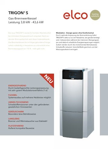 TRIGON® S Gas-Brennwertkessel Leistung 3,8 kW - Lars Waldinger