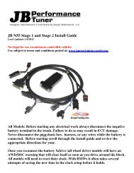 JB N55 Stage 1 and Stage 2 Install Guide