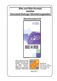 Bike and Ride Konzept DADINA Darmstadt-Diebuger ...