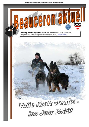 Zeitung des ÖCB - Österreichischer Club für Beauceron