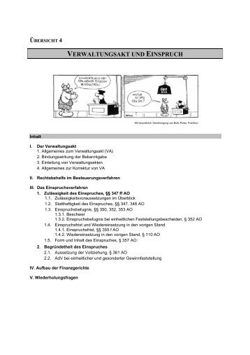 VERWALTUNGSAKT UND EINSPRUCH - Moorkamp, Gesche