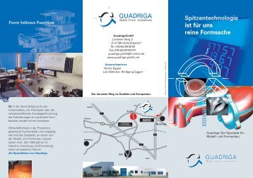 Spitzentechnologie ist für uns reine Formsache - Quadriga GmbH