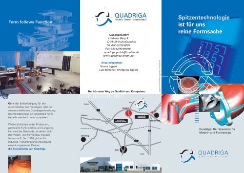Spitzentechnologie ist für uns reine Formsache - Quadriga GmbH