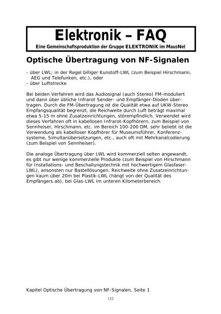 Elektronik FAQ V7.1 - HOME