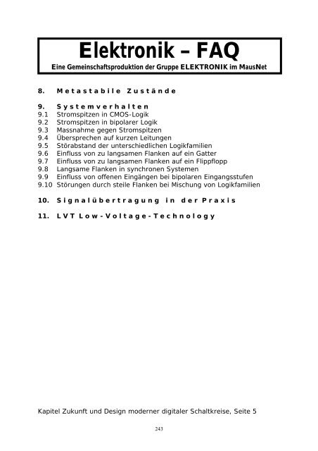 Elektronik FAQ V7.1 - HOME