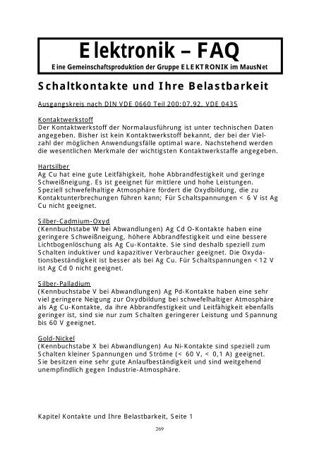 Elektronik FAQ V7.1 - HOME