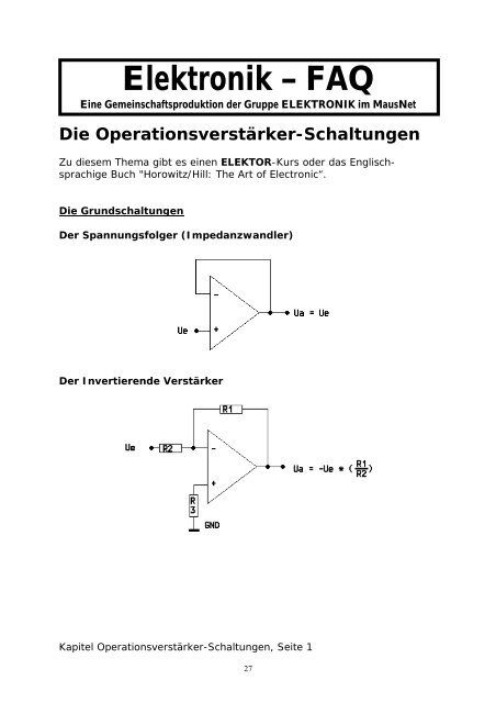 Elektronik FAQ V7.1 - HOME