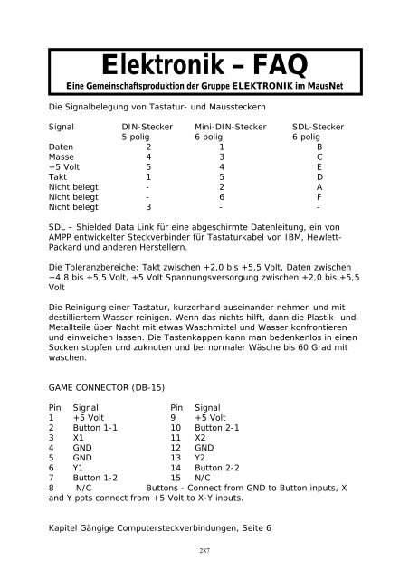 Elektronik FAQ V7.1 - HOME