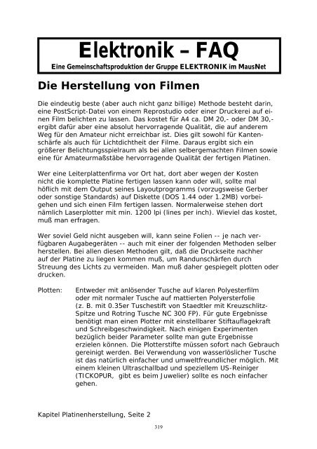 Elektronik FAQ V7.1 - HOME