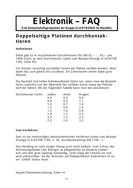 Elektronik FAQ V7.1 - HOME