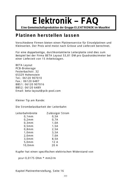 Elektronik FAQ V7.1 - HOME