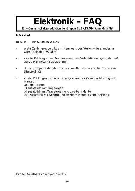 Elektronik FAQ V7.1 - HOME