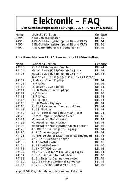 Elektronik FAQ V7.1 - HOME