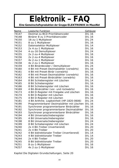 Elektronik FAQ V7.1 - HOME