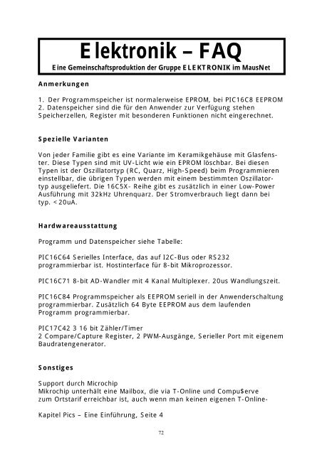 Elektronik FAQ V7.1 - HOME