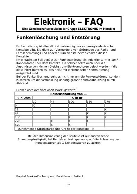 Elektronik FAQ V7.1 - HOME