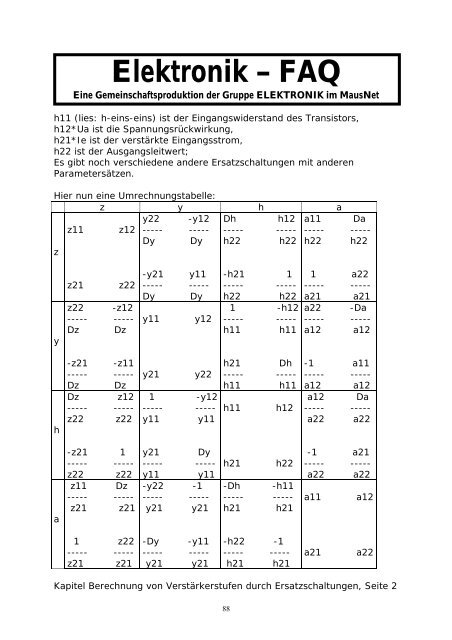 Elektronik FAQ V7.1 - HOME