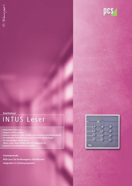 INTUS Leser - PCS Systemtechnik GmbH