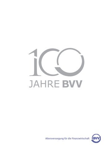100 Jahre BVV - Die Jubiläumsschrift