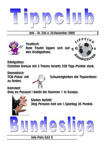 Meldungen des Monats: - TC Bundesliga