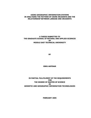 using geographic information systems in analysing the pattern of ...