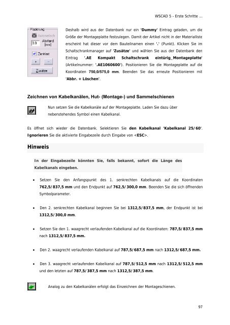 WSCAD 5 - Erste Schritte ...