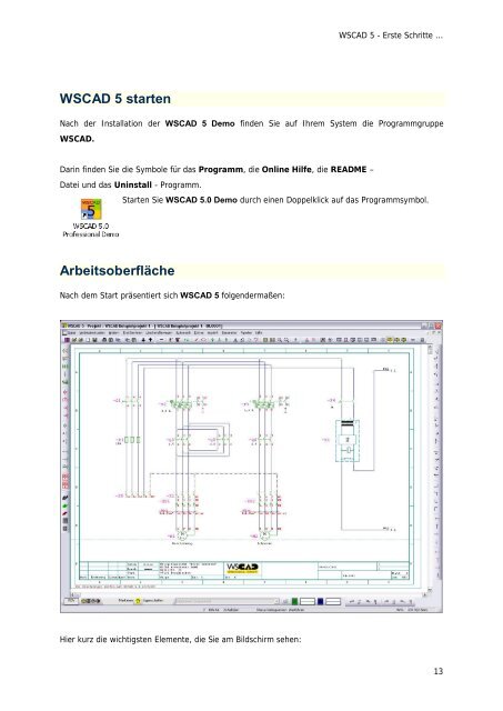 WSCAD 5 - Erste Schritte ...