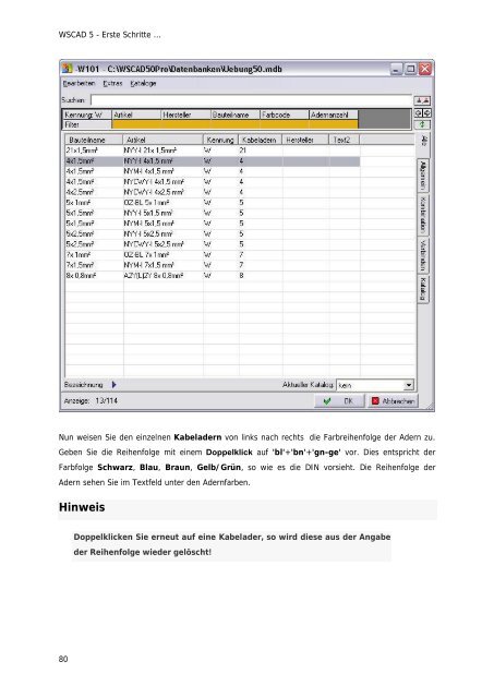 WSCAD 5 - Erste Schritte ...