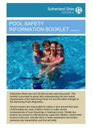 Pool Safety Information Booklet - Sutherland Shire Council