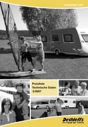 Preisliste Technische Daten 3/2007 - Dethleffs