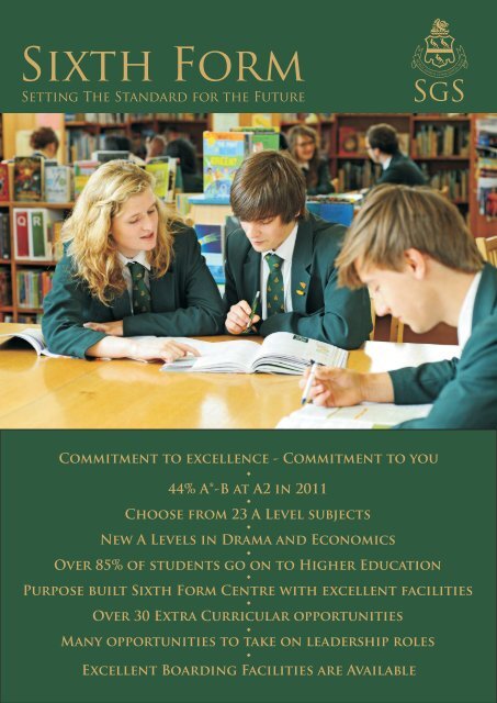 sixth form leaflet - Skegness Grammar School