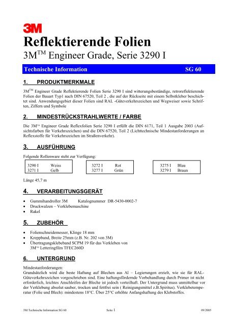 3MTM ScotchliteTM Reflexfolien - SIEBDRUCK Service WELLE GmbH