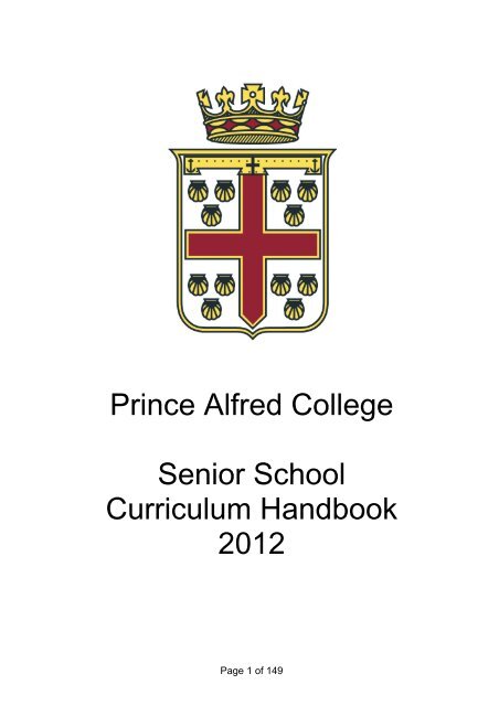 Stage 2 - Prince Alfred College