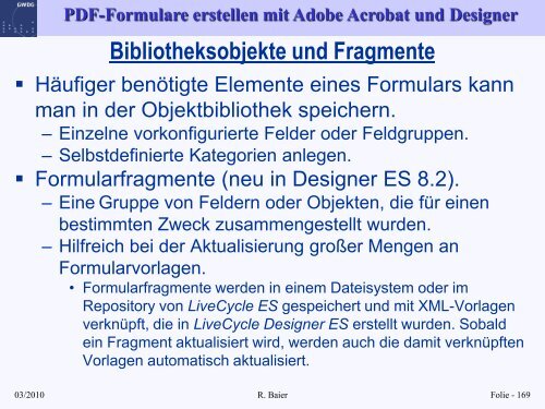 Folien zum Kurs "PDF-Formulare erstellen mit Adobe ... - GWDG